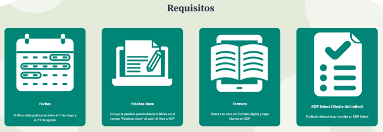Requisitos premio literario Kindle Storyteller 2026