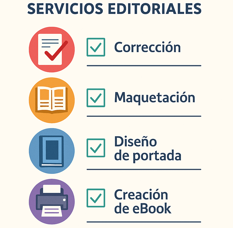 Checklist de servicios editoriales para autopublicación